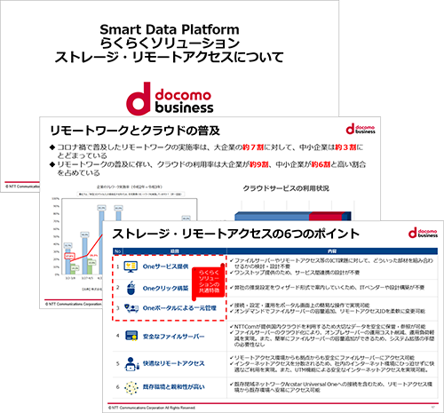 らくらくソリューションシリーズ 「ストレージ・リモートアクセス」_イメージ画像